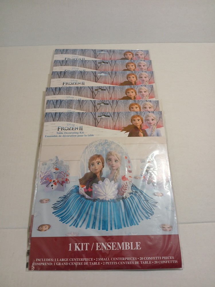 Disney Frozen II Party, 6 Table Decorating Kit Centerpiece 23 pc per pack ~ New