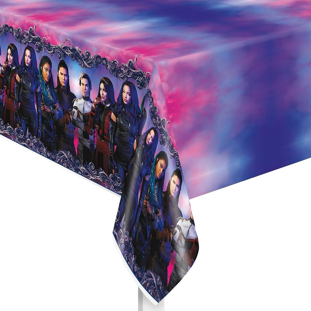 Unique Disney Descendants 3 Rectangular Plastic Table Cover 54 x 84 Multicolor