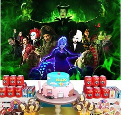 Villains Party Supplies Backdrop Banner Birthday Gift Theme Party