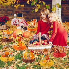 Fall Party Decorations Honeycomb Centerpieces, 12Pcs Fall Table Decorations Autu