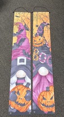 2 Halloween Gnome & Pumpkin Banners 11.75×72