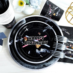 Space Battleship Wars Lightsaber Birthday Party Decorations,25 Guests Star Galax