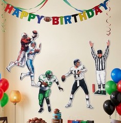 Football Players Referee 17″-22″ 4 Pieces for Birthday Party Wall Decoration NEW