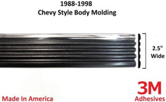 Replacement Chrome Side Body Trim Molding for 1988-1998 Chevy GMC Tahoe Suburban
