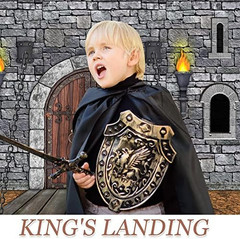 Tranqun Medieval Party Decorations Castle Backdrop Knight Wall Backdrop Keepers