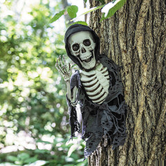 15 3/4″ Hanging Waving Skeleton Reaper Creeper Halloween Decoration – ATC