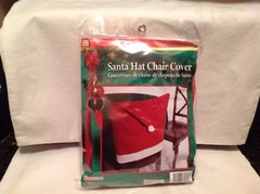 Forum Santa Hat Chair Cover 18″x28″ Table Decoration, Red White