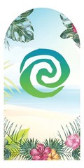 Girls Beach Moana Arch Backdrop Cover Birthday Party Photo Background Supplies
