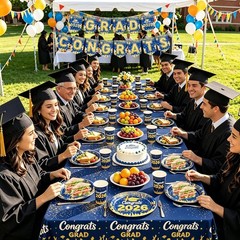 Party Supplies for Graduation Decorations 2026 – Complete Party Tableware Set…