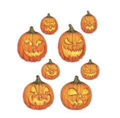 Beistle 14″ Scary JOL Cutouts 4 Count 14 Inches