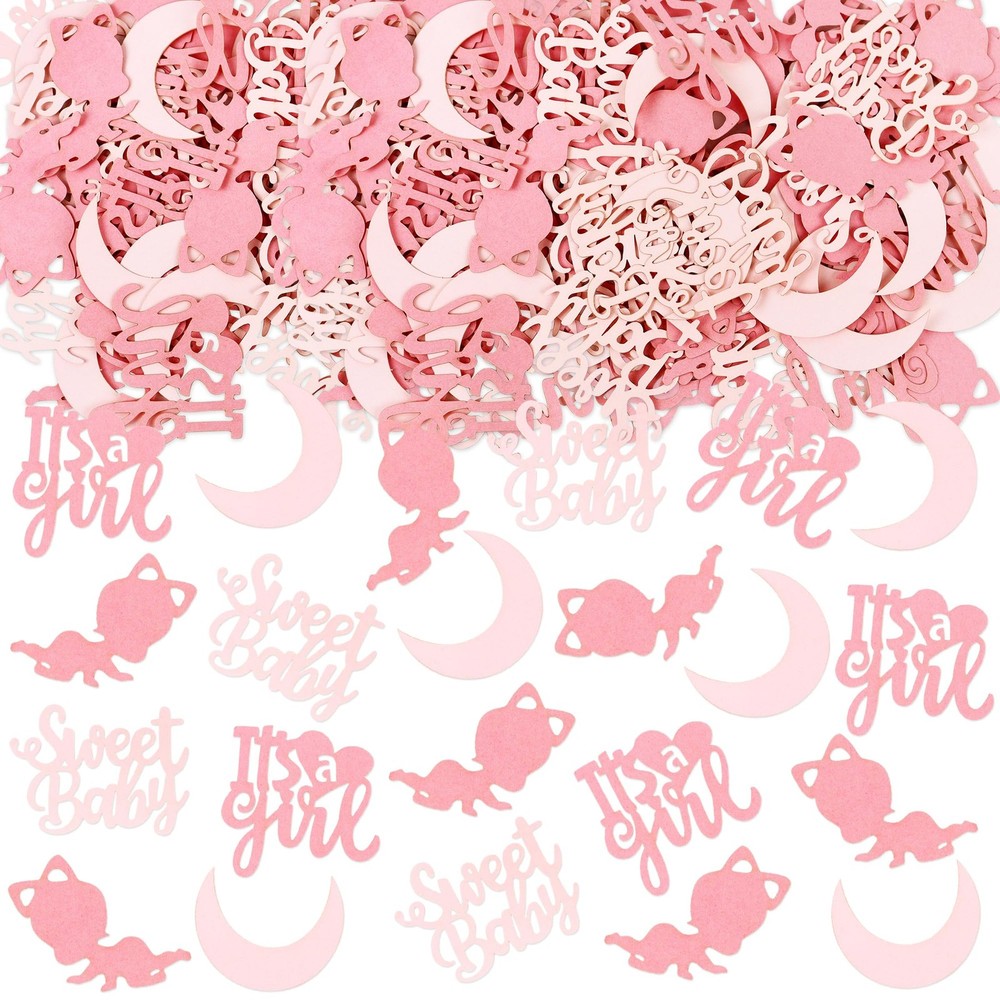 100 Pieces Baby Shower Confetti – It’s a Girl Sweet Baby Confetti Decorations…