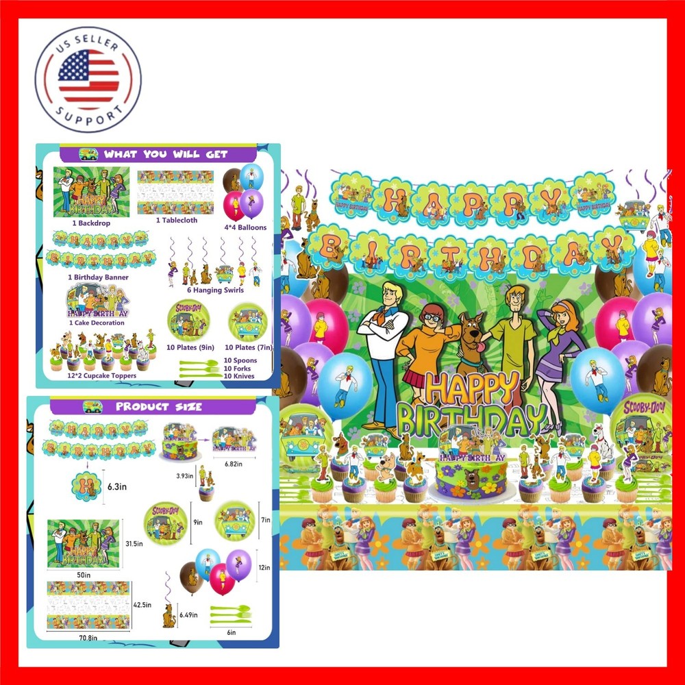 Dog Birthday Party Decorations Supplies, Including Birthday Banner, Tableclot…