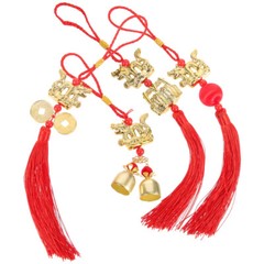 4PCS Chinese Style Tassel Dragon Pendant Dragon Lucky Pendant for Hanging