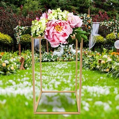 Metal Floor Vase Column Vases Wedding Centerpieces for Tables 10 Pcs Metal