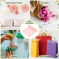 Champagne Crepe Paper Roll 10 x 98In Wide Crepe Flower Sheets for DIY Craft