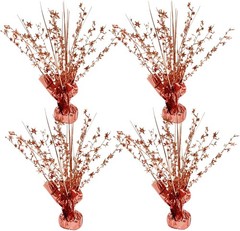 4-Pack Glitter Rose Gold Star Centerpieces-Table Decorations for Home Decor