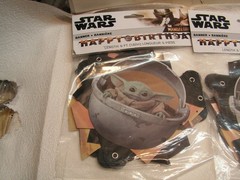 3 X Star Wars Party Decorations Baby Yoda BIRTHDAY Banner 6′ lot set.
