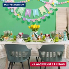 Frienda 4 Pcs Spring Garland Decorations Felt Pompom Ball Garlands Hello Spring