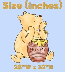 Classic Winnie the Pooh Cutout Decoration, Honey Bear Baby Birthday, Baby Shower