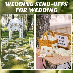 Wavwavw Biodegradable Confetti, Dried Hydrangea Flower Petals with Throw Me S…