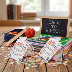 36 Sets Confetti Back to Confetti with Card Kindergarten Party Favors Scatter…