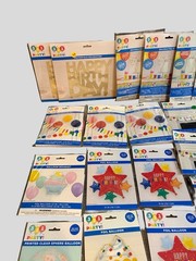 46Pc Birthday Party Supplies Bundle Balloons Decor Games Backdrop Photo Props