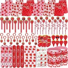 208PCS Strawberry Party Favors, Berry First Birthday Decor, Theme Decorations fo