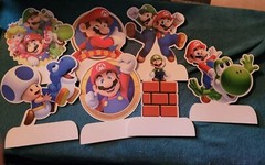 new MARIO movie game BOWSER BIRTHDAY PARTY SUPPLIES LOT balloons banner/backdrop