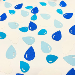 Raindrop Cloud Baby Shower Party Table Confetti,Gender Reveal Party Table Scatte
