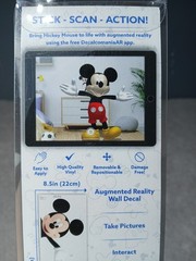 Disney Jr MICKEY MOUSE 13×16 Augmented Reality Wall Decal New Reposition Kids