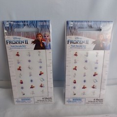 Frozen 2 Birthday Party Favors Lot Cupcake Nail Decals Hair Ponies Keychain