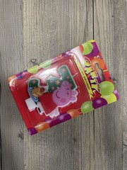 3rd Birthday Peppa Pig Cake Candle – Kids Party Decorations – Fast Shipping!