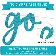 BEISHIDA Light Blue Go Shawty It’s Your Birthday Banner – NO DIY – Lake