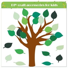 200 PCS 4 Inch Assorted Green Paper Leaf Cutouts Shape Die Cuts DIY Decor