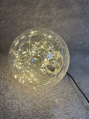 Lumineo Ball Light Decoration 80 Warm White LEDs 20cm (7.9”)D. -5m (16.4’) Cord
