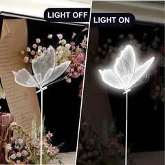 2PCS LED Light Wedding Butterfly Floor Lamp Christmas Deco Ceiling Lamp Prop