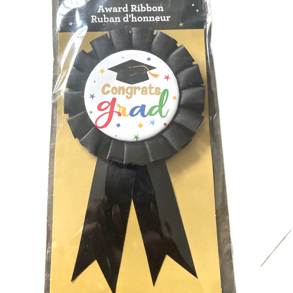 «Congrats Grad» Graduation Party Award Ribbon