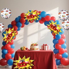 Superhero Party Decorations, 8Pcs Superhero Foil Balloons 18 Inches Hero Ball…
