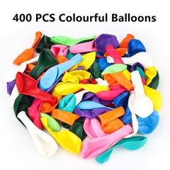 400 Pack Rainbow Balloons 12 Inch Assorted Colors Latex Multicolor Balloon 12…