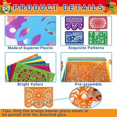 20 Pack Cinco De Mayo Banner, 360 FT Fiesta Banner Mexican Party Decorations …