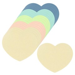 100Pcs Heart Cutouts Paper 2.5×3 Inch Heart-Shape Cards for Valentines Day DI…
