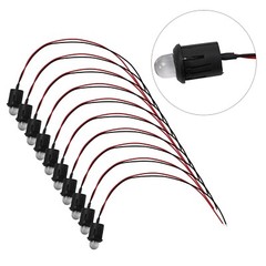 Water Clear Bulb Cable with 10mm PreWired LED 10 Pack Constant Lighting
