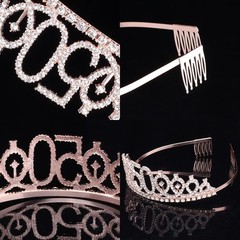 Elegant 50 & Fabulous Sash & Rhinestone Tiara Set for 50th Birthday Celebrations