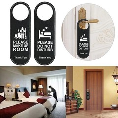 1*Do Not Disturb Signs Door Knobs Hanger Pendant Cleaning Label Make Up Room
