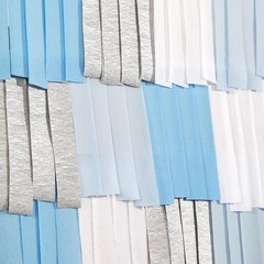 Light-Dusty Blue White-Silver Party-Decorations Streamers – 8 Rolls Graduatio…