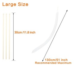 100Pcs Clear 260 Balloons Transparent Long Balloons for Balloon Garland Thick…