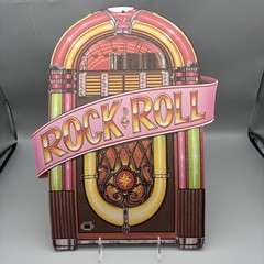 Vintage Beistle Rock & Roll Hanging Decorations Set Of 4 50s Party Diner Jukebox
