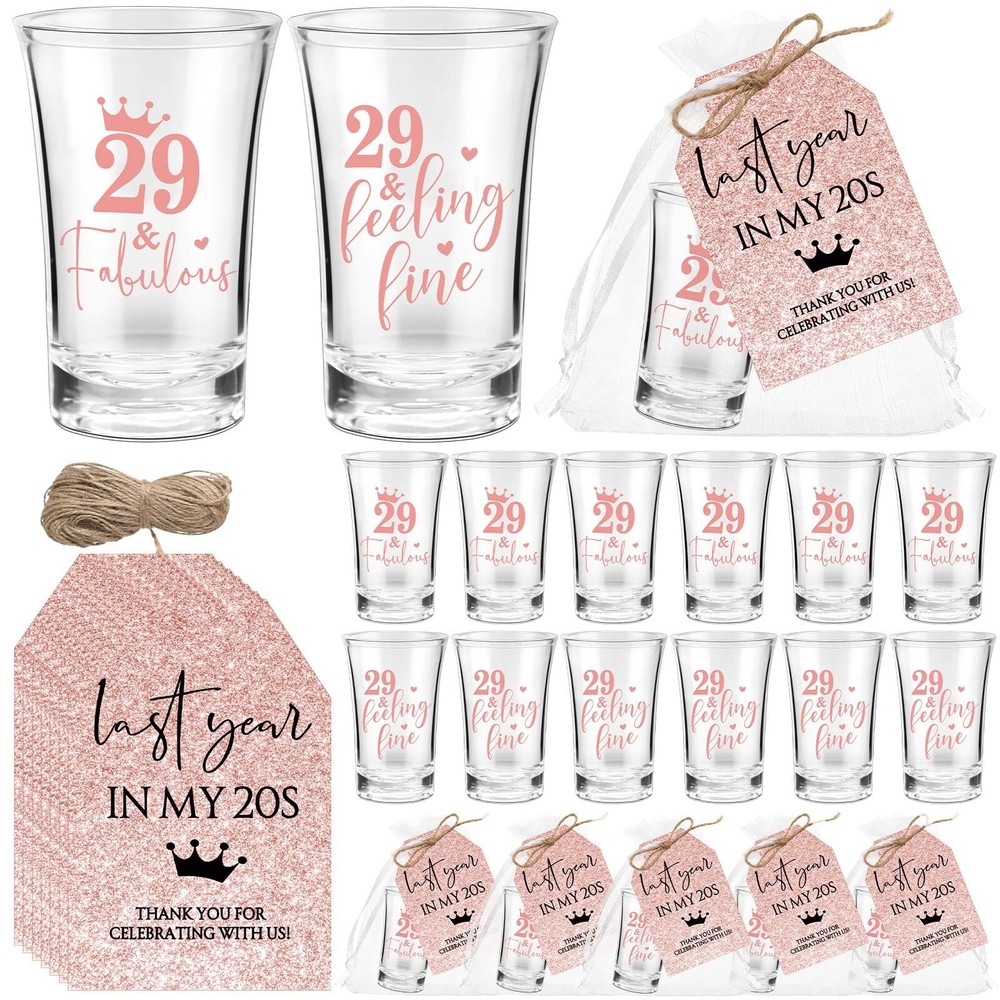Roshtia 30 Sets 29th Birthday Party Favors for Guests Includes 29 Feeling Fin…