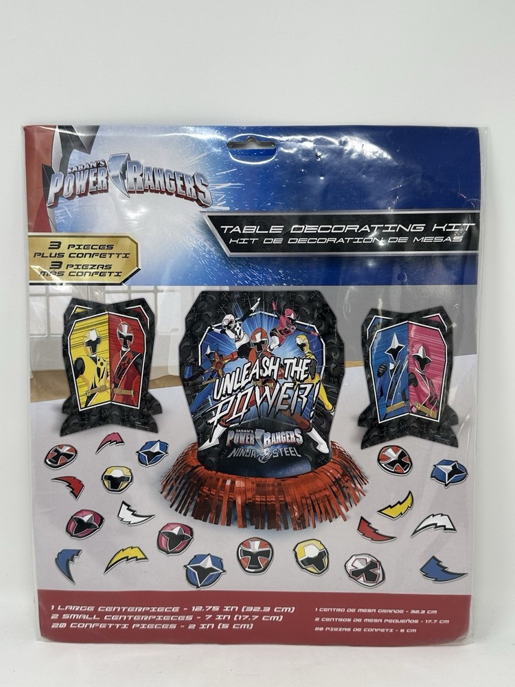 DesignWare Saban’s Power Rangers Ninja Steel 23pc Table Decorating Kit Birthday