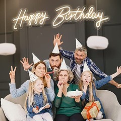 66″/39″ Extra Large Happy Birthday Neon Super Large Happy Birthday Neon Sign